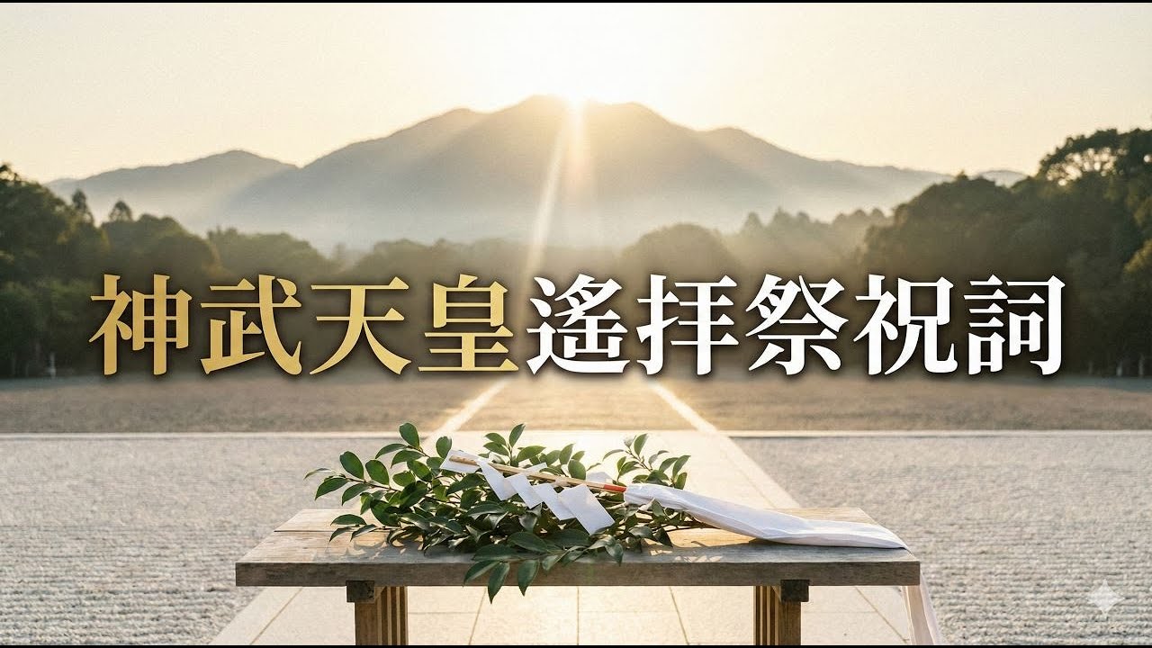 神武天皇遙拝祭祝詞｜皇統の始まりを寿ぎ、国家安泰を祈る