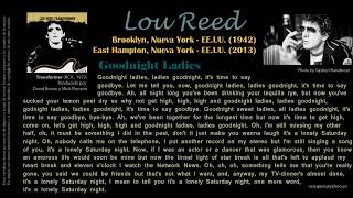 Goodnight Ladies - Lou Reed