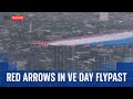 VE Day Flypast Features Fighter Jets Red Arrows And WWII Era Aircraft