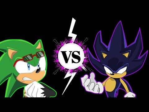 Dark Sonic vs Super Scourge Sprite Animation