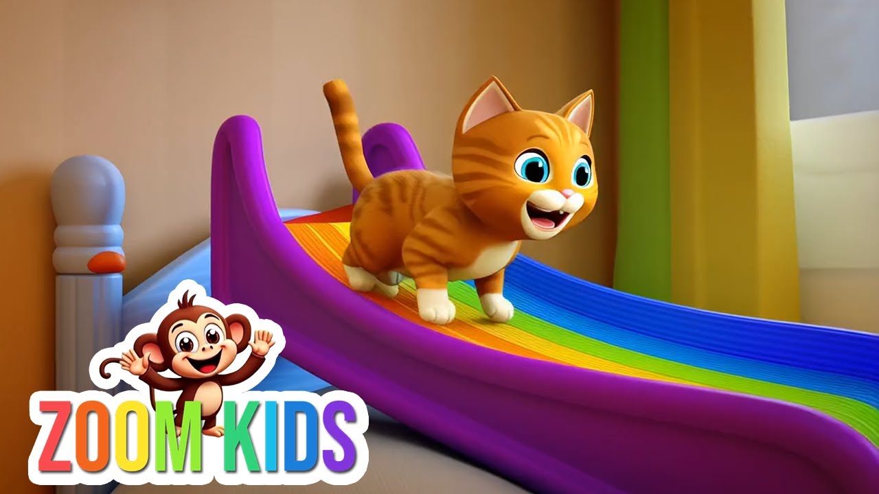 Gatinhos Pulando na Cama | Músicas de Criança | Zoom Kids