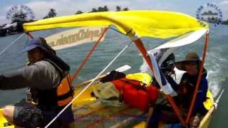 preview picture of video 'Squire Kayak Catamaran ride to see CDO Bancarera 2013'