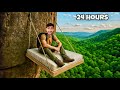 We Survived 24 Hours On A Hanging Bed Challenge