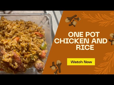ONE POT CHICKEN AND RICE #chickenrecipe #chicken #onepotmeal #chickenandrice #cooking #food #viral