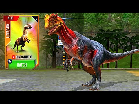 NEW LEGENDAY DRACOVENATOR MAX LEVEL 40 | JURASSIC WORLD THE GAME