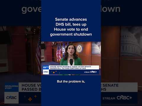 Senate advances DHS bill, tees up House vote to end government shutdown