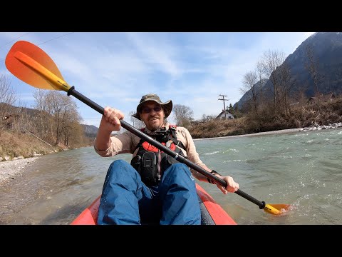 Paddeln auf der Loisach von Farchant nach Kochel mit dem Gumotex Safari