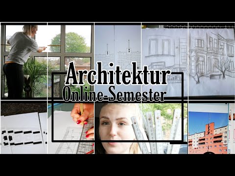 ARCHITEKTUR STUDIUM ONLINE SEMESTER📚📓| Meine Projekte und Zwischenergebnisse📐✏️