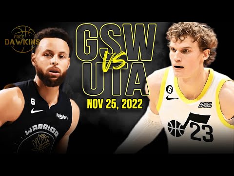 Golden State Warriors vs Utah Jazz Full Game Highlights | Nov 25, 2022 | FreeDawkins