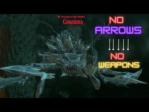 COLGERA BOSS FIGHT REMATCH WITH NO ARROWS - ZELDA TEARS OF THE KINGDOM