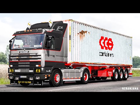 Scania 143m Edit by Ekualizer Open Windows & V8 Sound | ETS2 Mods v1.39