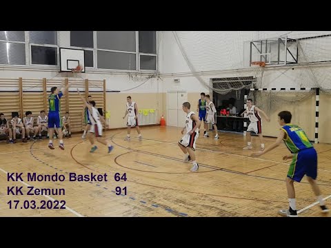 KK Mondo Basket - KK Zemun (Kadeti) 17.03.2022