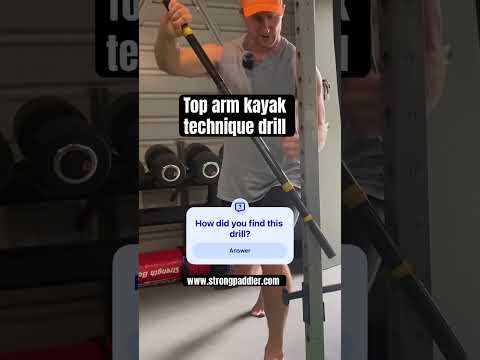 Top arm kayak technique drill