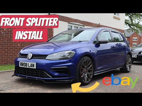 VW MK7.5 GOLF R CHEAP £50 EBAY SPLITTER INSTALL