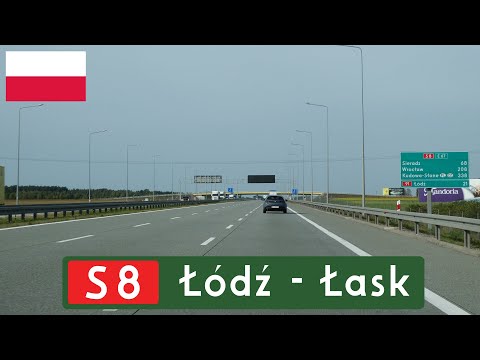 Expressway S8 from Łódź to Łask in Poland