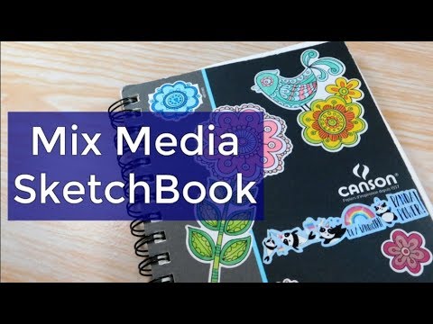 Mix Media Sketchbook Tour (Mostly Watercolour Skecthes)