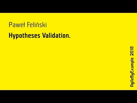 AgileByExample 2018: Paweł Feliński