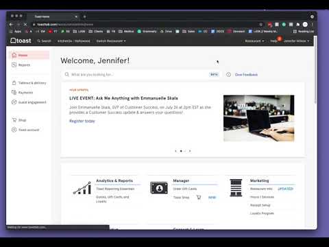 How to download Rewards & Gift Card Emails from Toast POS