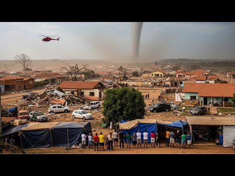 IMAGENS FORTES: Tornado ARRASA Dionísio Cerqueira — Santa Catarina em ESTADO DE CHOQUE!