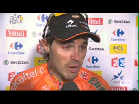 Le Tour: Tour de France &eacute;tape 12 Interview with Samuel Sanchez