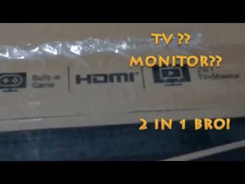UNBOXING TV MONITOR LG 24MT48AF
