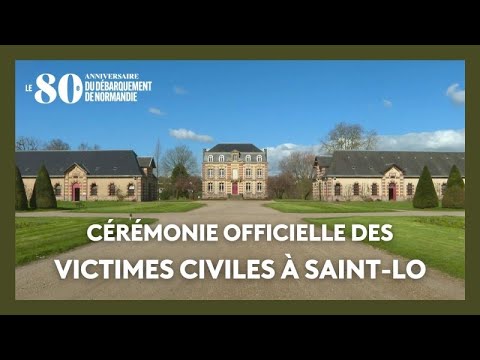 80 ans du Débarquement. Revoir la cérémonie de Saint-Lô en hommage aux victimes civiles de la guerre