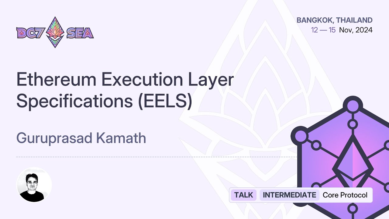 Ethereum Execution Layer Specifications (EELS) preview