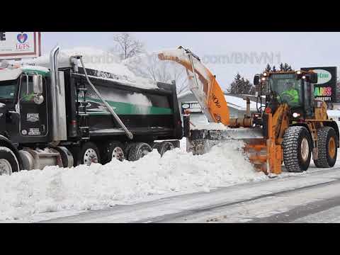 Rice Lake, WI Winter Storm Clean Up / Snow Removal - 1/23/2018