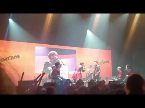 160828 SEVENTEEN IN SYDNEY-DK & Seungkwan Funny Rap Battle