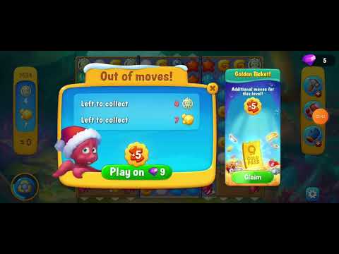 7524 7525 Unlocking New Level #fishdom #playrix #Pretty Aqua Fishdom  ♒️🐟🐠