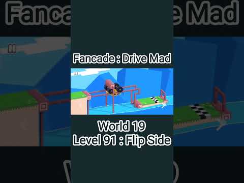 Fancade : Drive Mad - Level 91 : Flip Side #shorts #drivemad #fancade #level91 #flipside