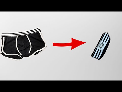 Army Packing Hack: How to Fold Underwear, Briefs, Boxers - Compact Roll for Road Trips