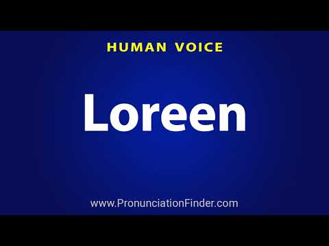 How To Pronounce Loreen