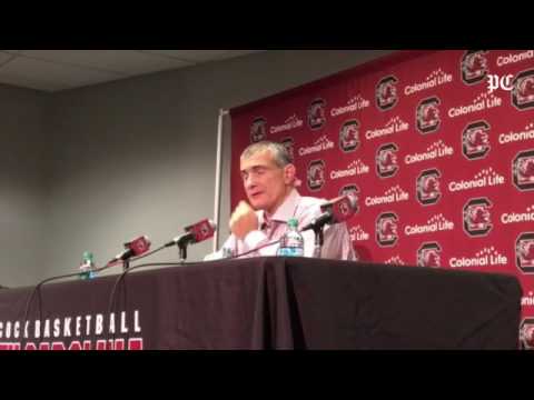 USC coach Frank Martin after victory over Ole Miss #sports
