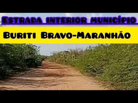 Estrada do interior do Maranhão Buriti Bravo.