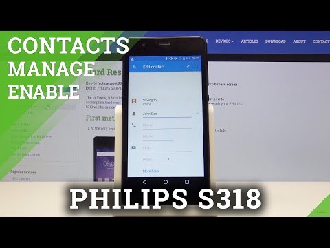 How to Add Photo to Contact in Philips S318 - Personalize Contacts