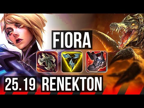 FIORA vs RENEKTON (TOP) | KR Diamond | 25.19