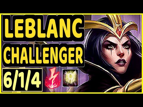 SERTUSS (LEBLANC) - 6/1/4 KDA CHALLENGER GAMEPLAY - EUW