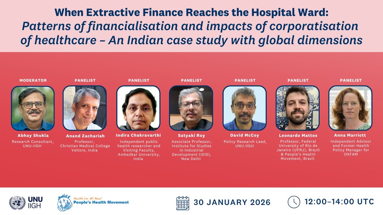 Patterns of financialisation and impacts of corporatisation of healthcare