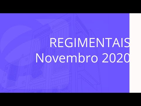 Reuniões Regimentais - Novembro 2020