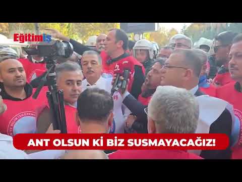 Eğitim -İş TBMM Yürüşüne Barikat Engeli! | EĞİTİM İŞ