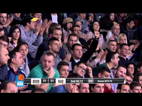 ABA Liga 2015/16 highlights: Budućnost VOLI - Igokea R24 (15.2.2016)