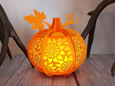 Pumpkin Sunflower Lantern Assembly