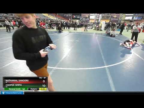 87 Lbs Cons. Round 3 - Nathanial Sanders, IN Vs Cooper Smith, KS C716