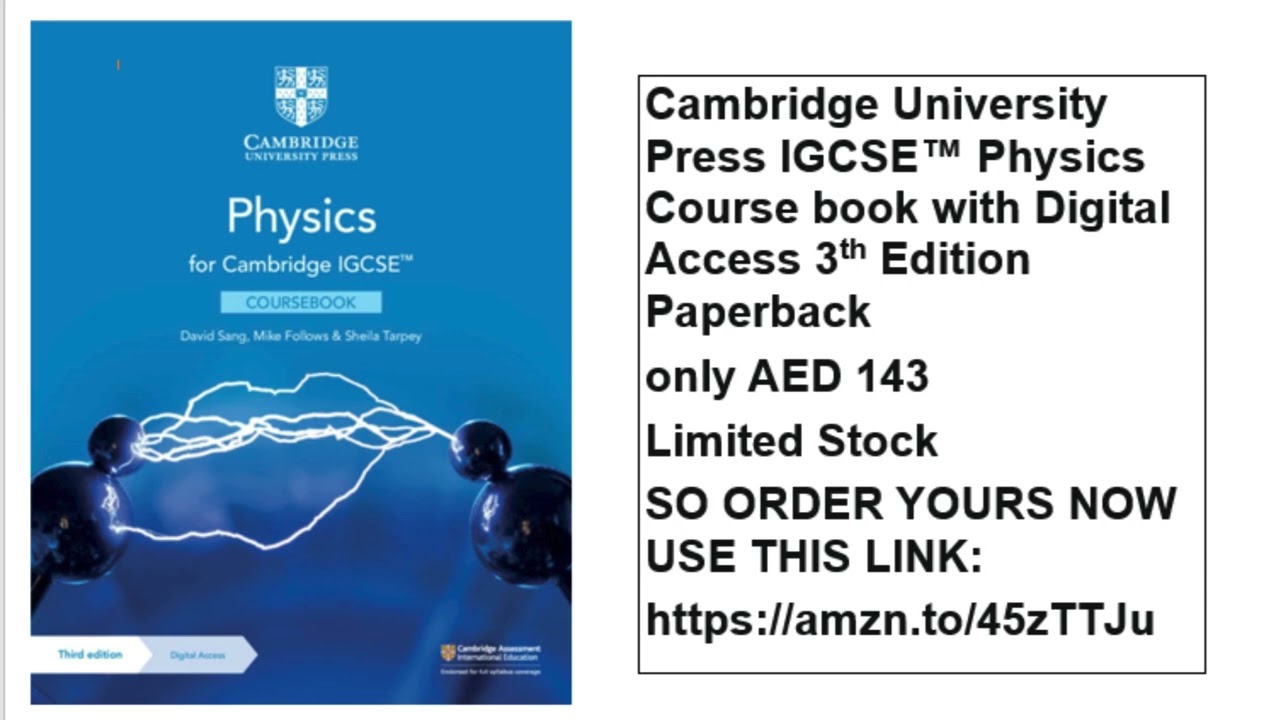 Cambridge IGCSE™ Physics Coursebook with Digital Access, AED 143