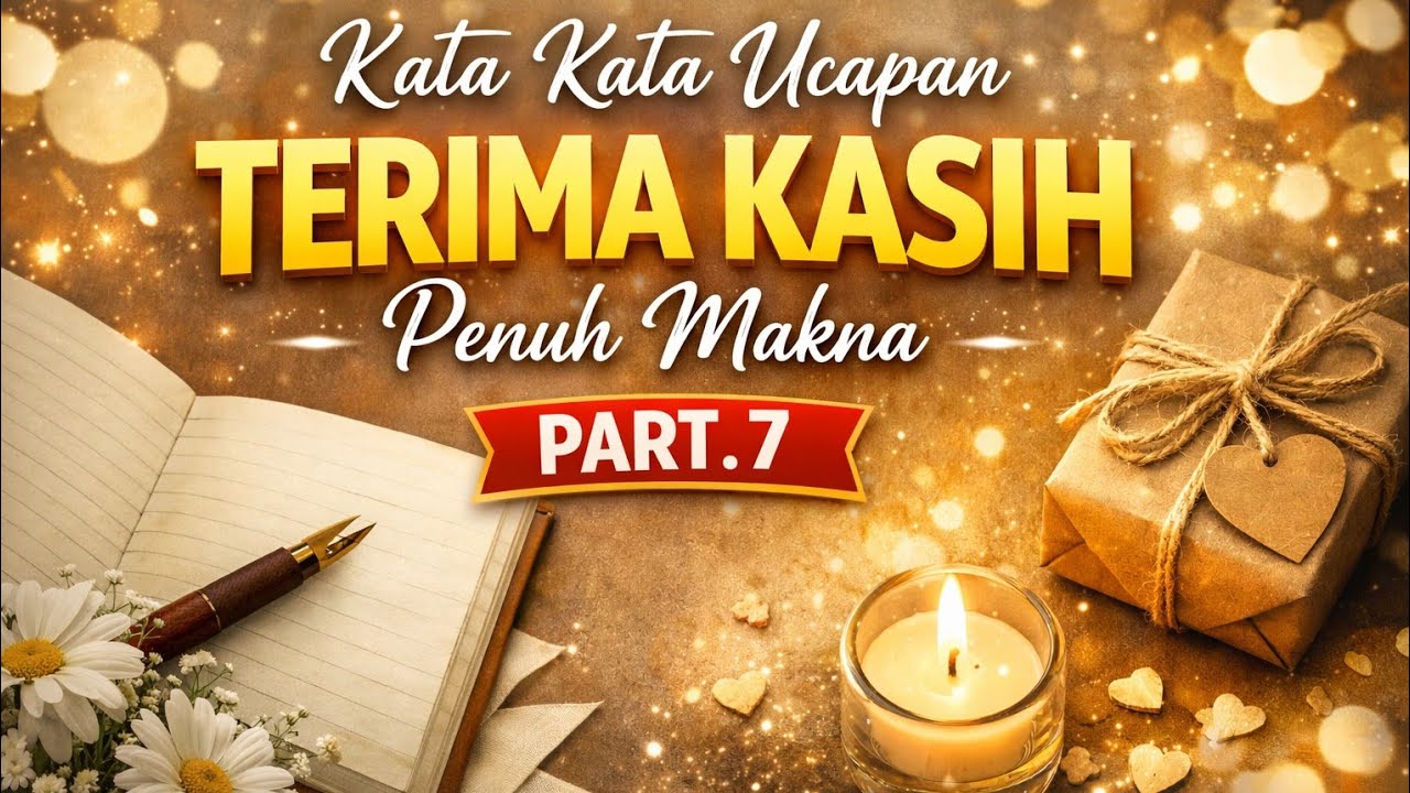 kata kata ucapan terima kasih penuh makna part.7