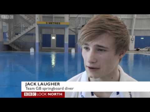 BBC Look North interview Jack Laugher before the 2012 World Cup event