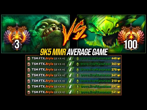 9K5 MMR AVERAGE Game 7.31d - Rank 3 Bryle Pudge Wipes Out Rank 100 Viper Mid | Pudge Official