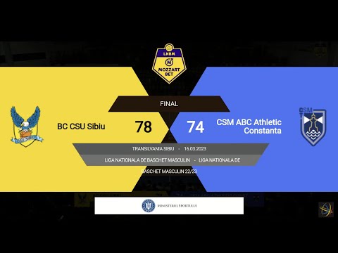 LNBM MOZZART 2022-2023: BC CSU Sibiu - CSM Athletic Constanța