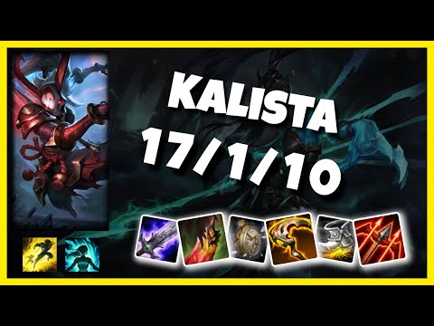 EU Challenger Kalista BOT (17/1/10) vs ASHE Gameplay Replay - Patch 10.19